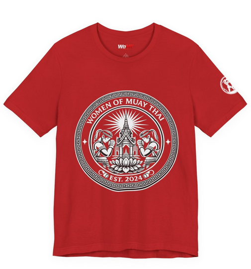 WoMT Camp Crest Training Tee — Red